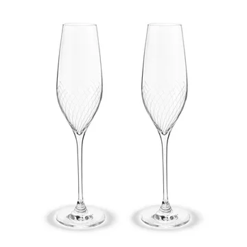 Cabernet Lines champagneglass 29 cl 2-pakning - Klar - Holmegaard