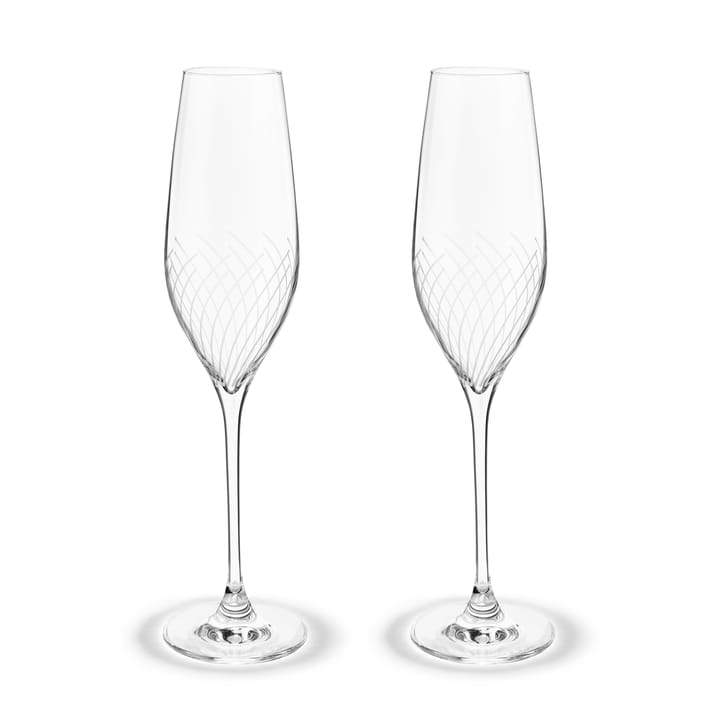 Cabernet Lines champagneglass 29 cl 2-pakning, Klar Holmegaard