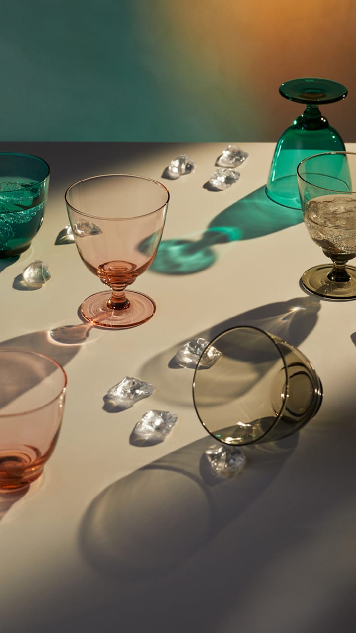 Flow glass på fot 35 cl, Champagne Holmegaard
