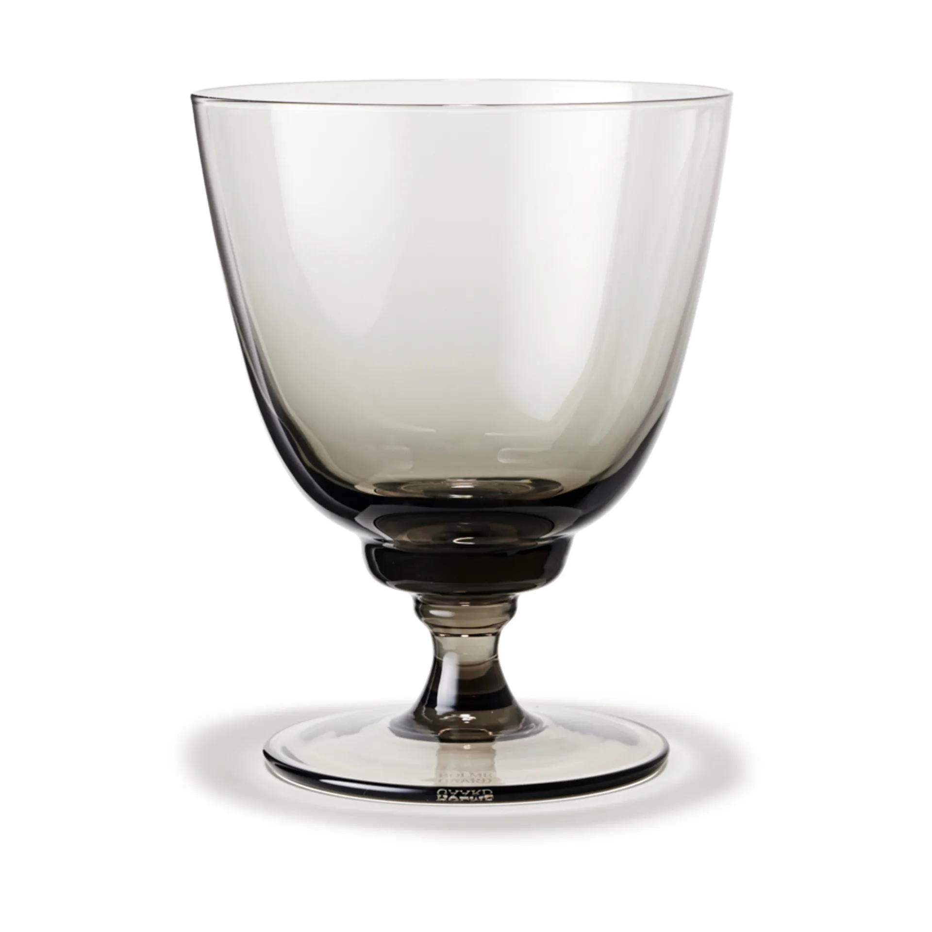 Flow glass på fot 35 cl, Smoke Holmegaard