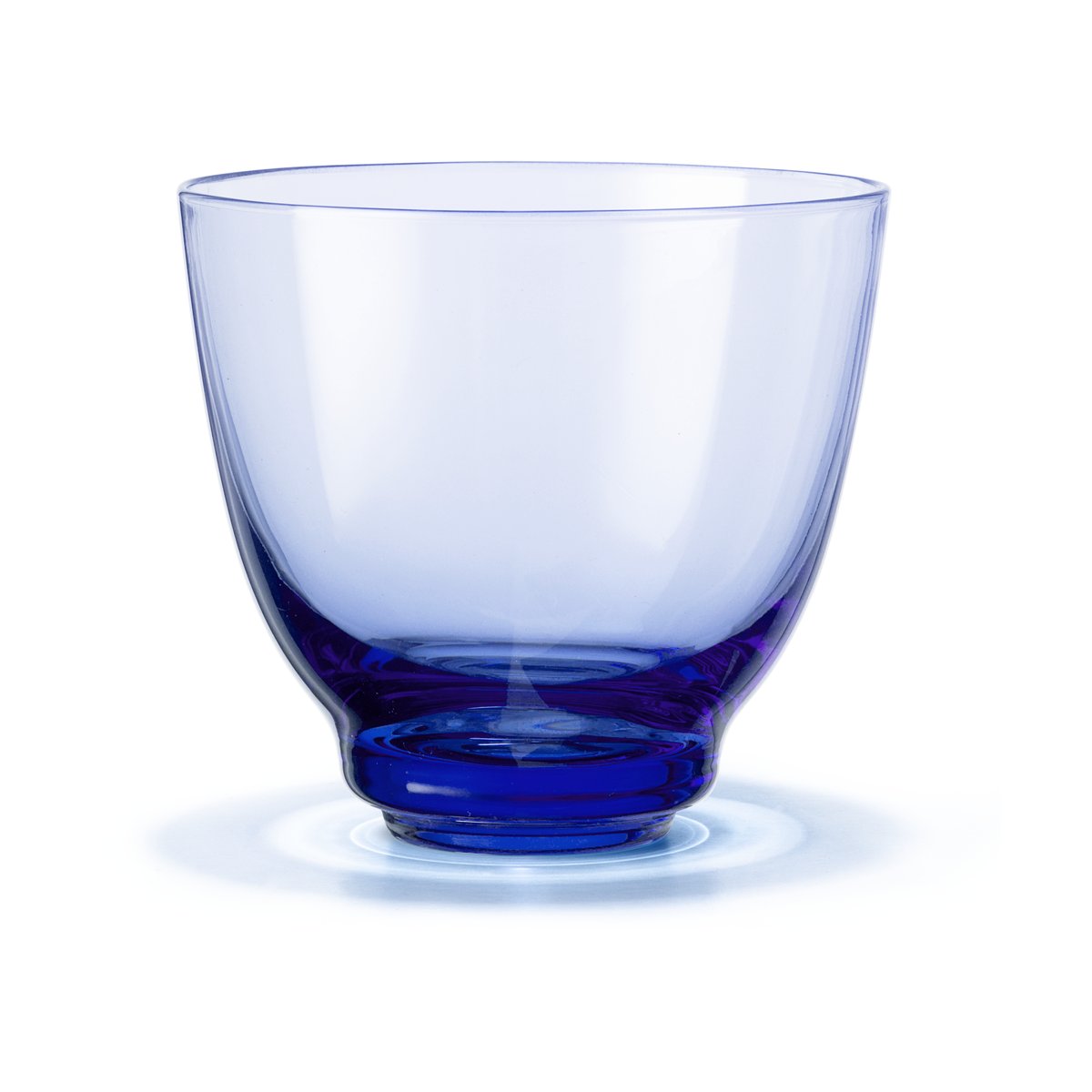 Holmegaard Flow vannglass 35 cl Mørkeblå