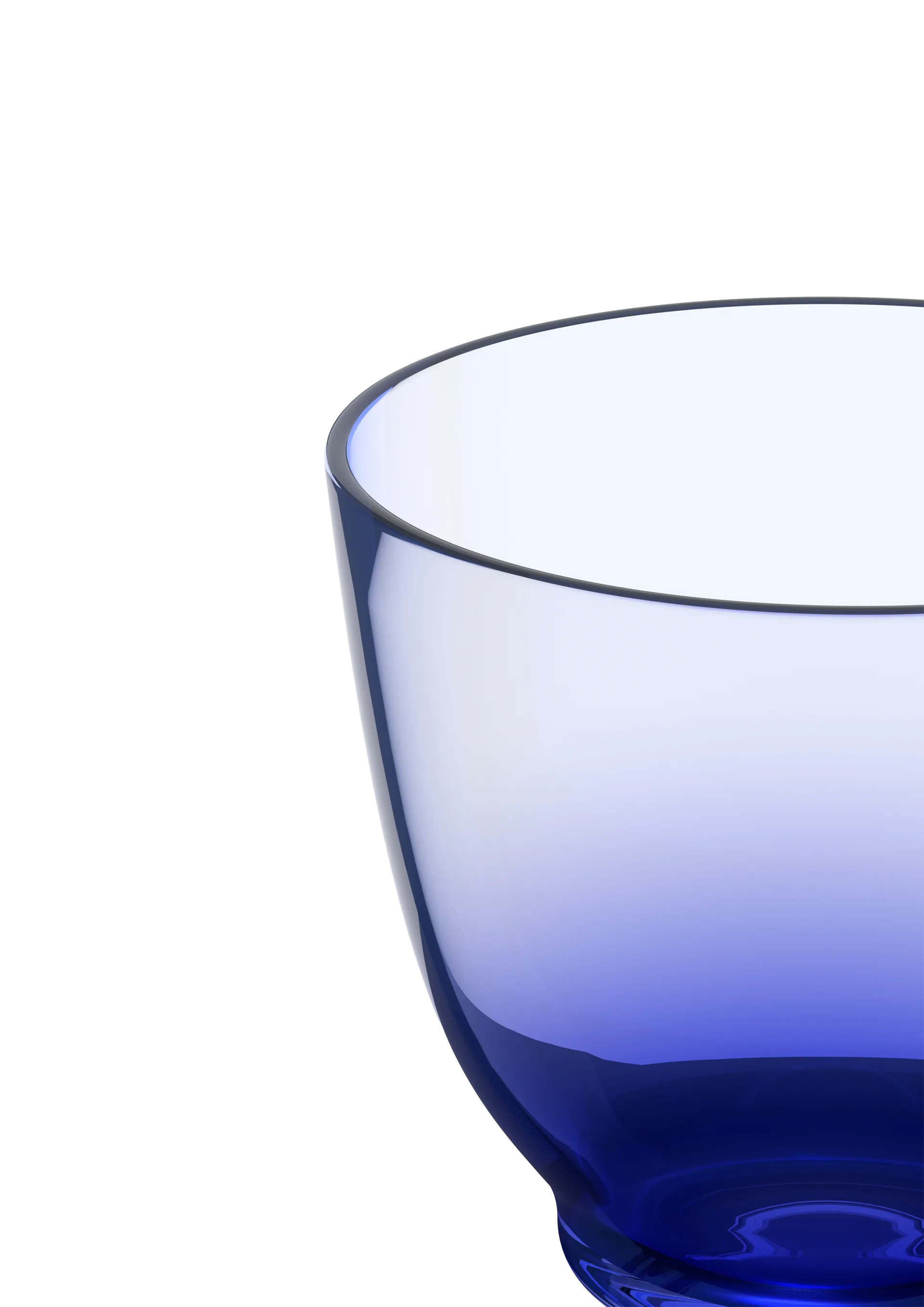 Flow vannglass 35 cl, Mørkeblå Holmegaard