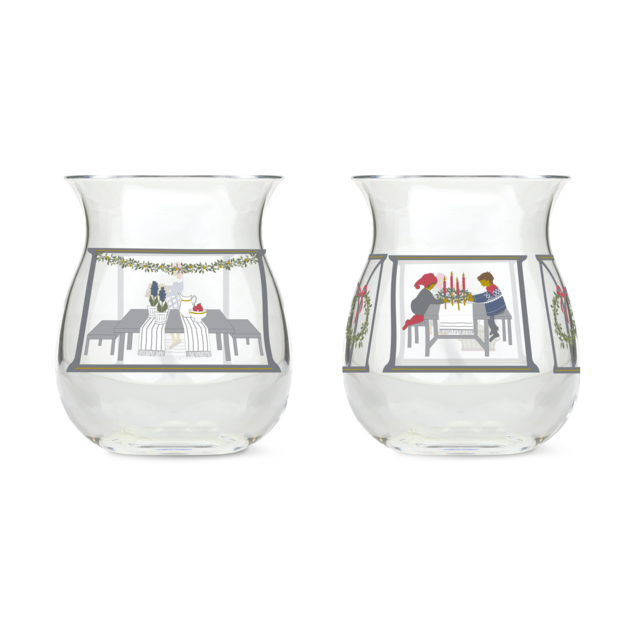 Holmegaard - Julelyslykt 2024 7,5 cm 2 stk