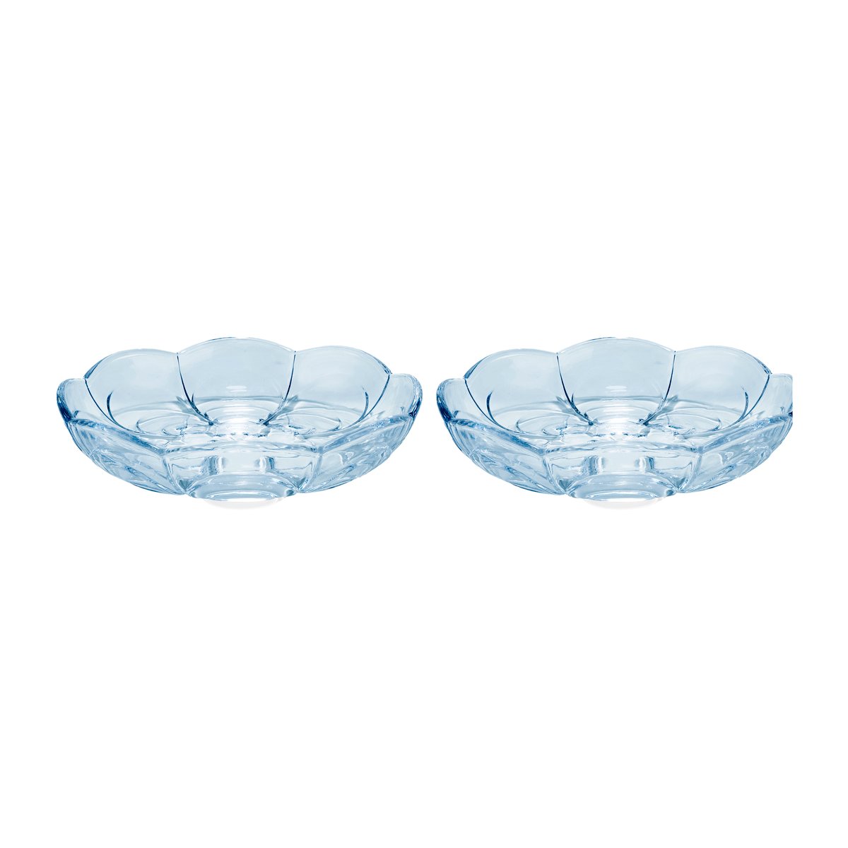 Holmegaard Lily desserttallerken Ø 16 cm 2-pakning Blue iris