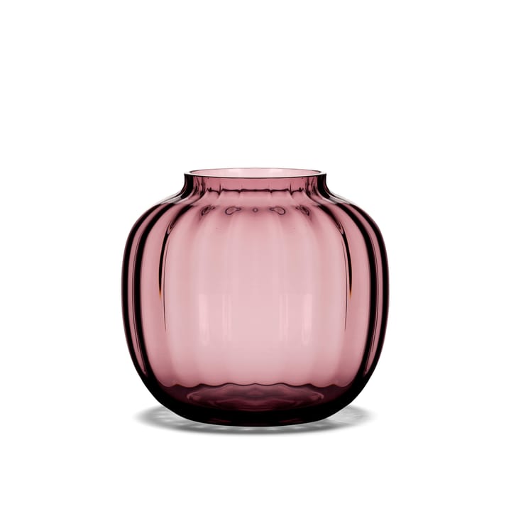 Primula vase  Ø 14,5 cm, plomme (rød) Holmegaard