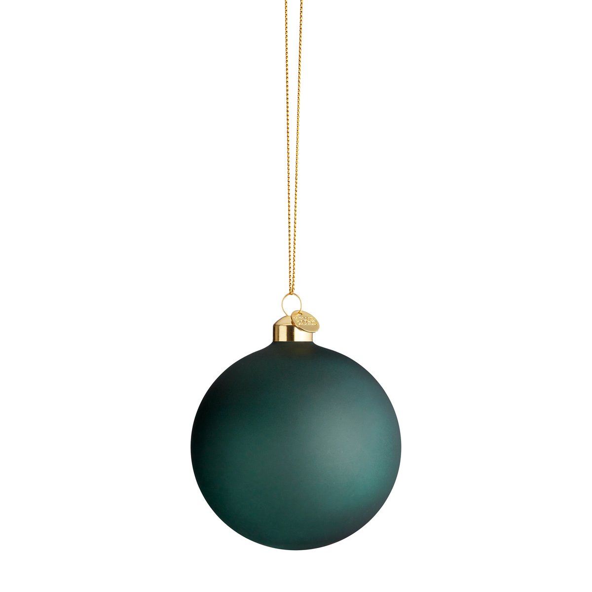Holmegaard Souvenir julekule Ø8 cm Mørkegrønn