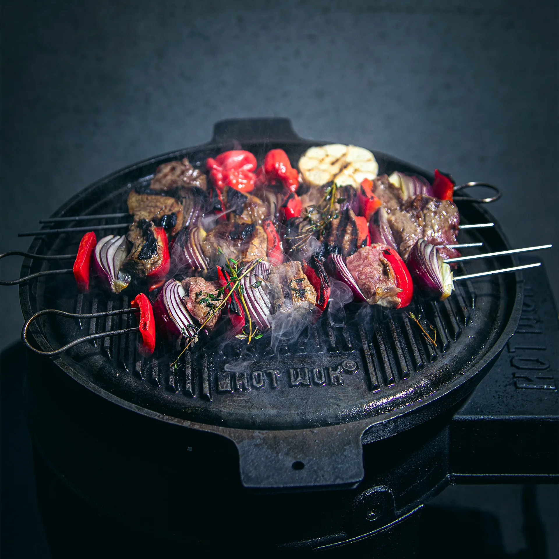 Hot Wok grillpanne støpejern, 32,5 cm Hot Wok