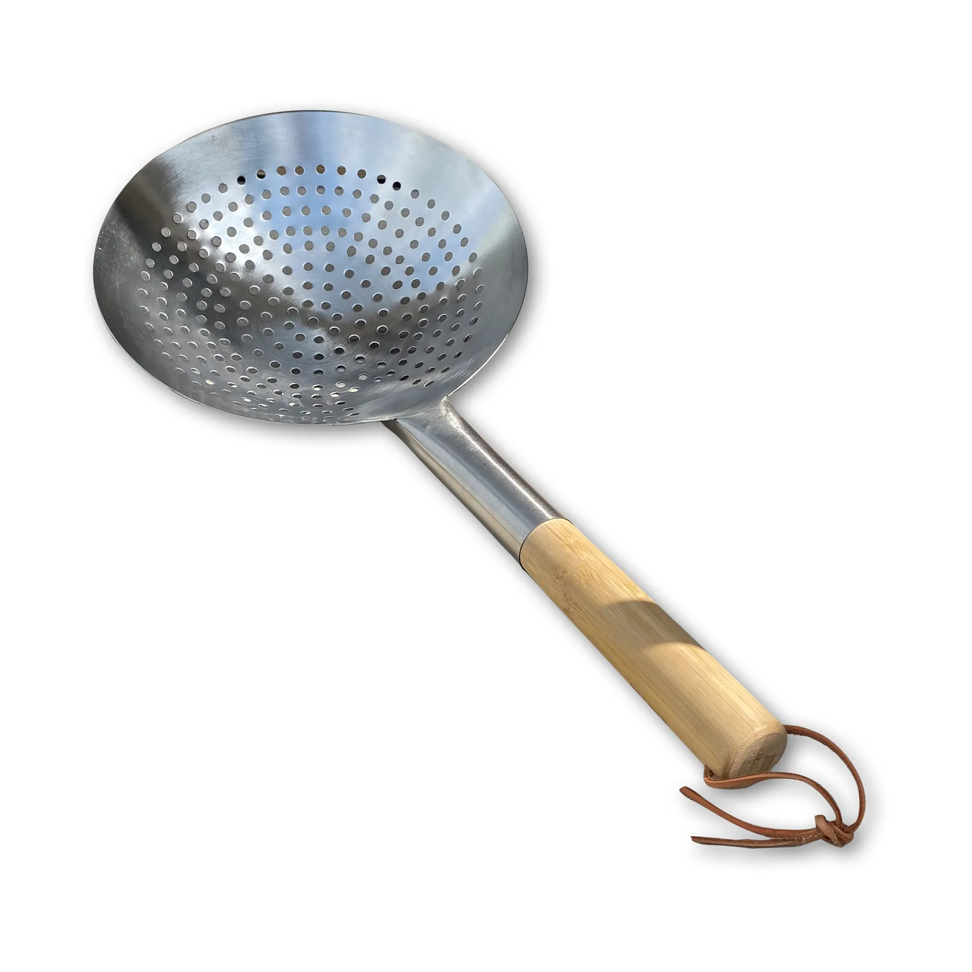 Hot Wok hullsleiv 53 cm, Rostfritt stål-bambus Hot Wok