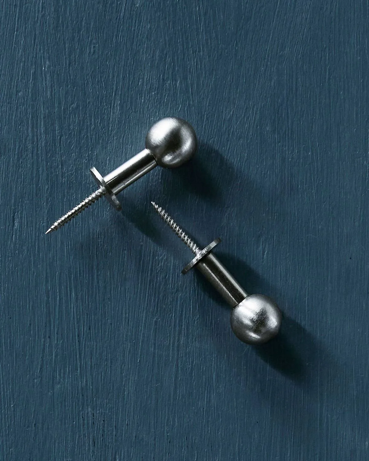 Ball krok 2-pakk, Sølvfinish, Ø4x2 cm House Doctor