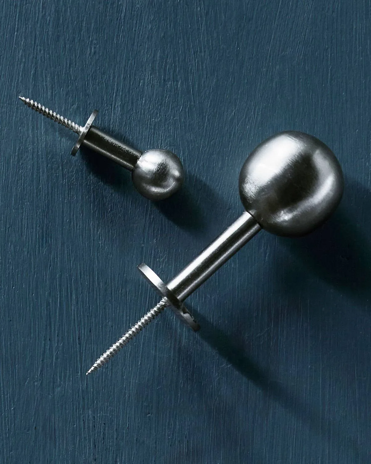 Ball krok 2-pakk, Sølvfinish, Ø4x2 cm House Doctor