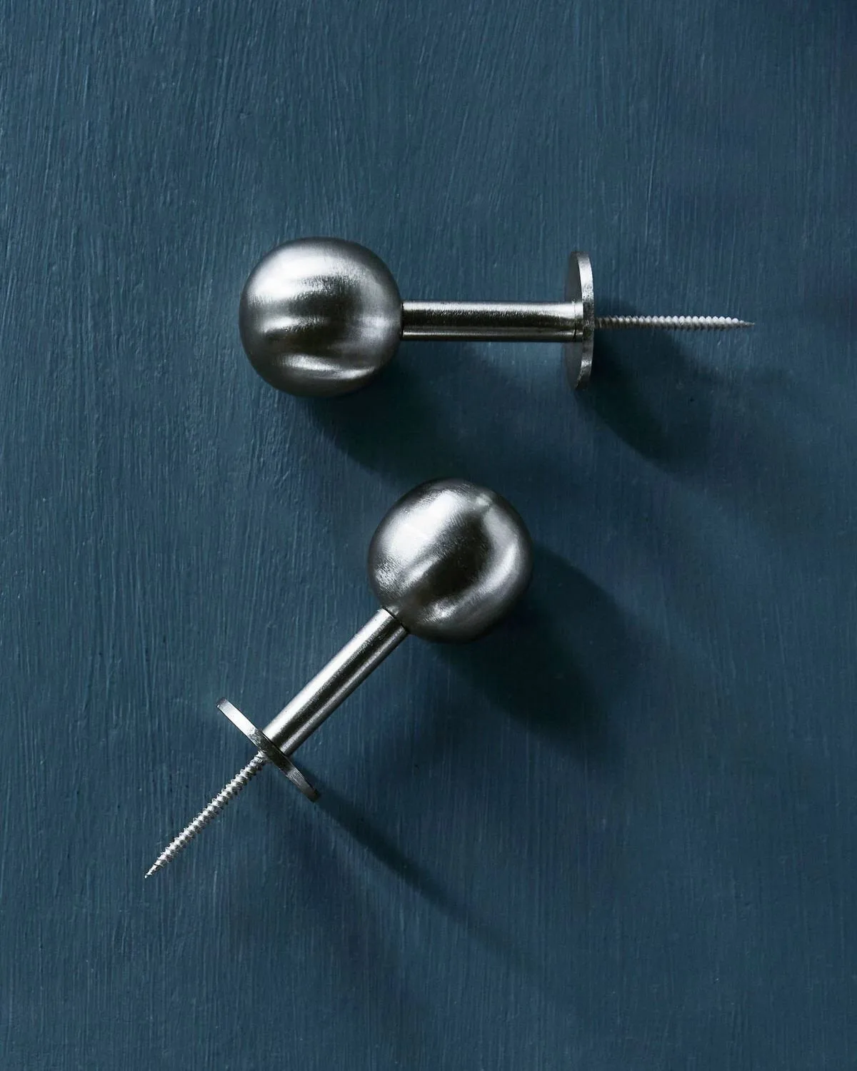 Ball krok 2-pakk, Sølvfinish, Ø8x4 cm House Doctor