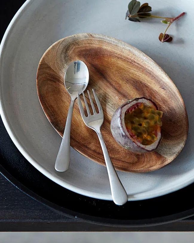 Brush dessertgaffel 4-pakning, Silver finish House Doctor