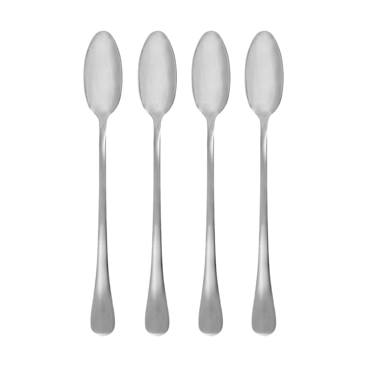Brush lang skje 4-pakning - Silver finish - House Doctor