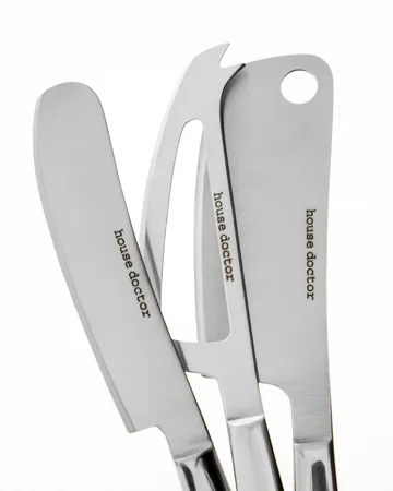Cheese ostekniver 3 deler - Sølv - House Doctor