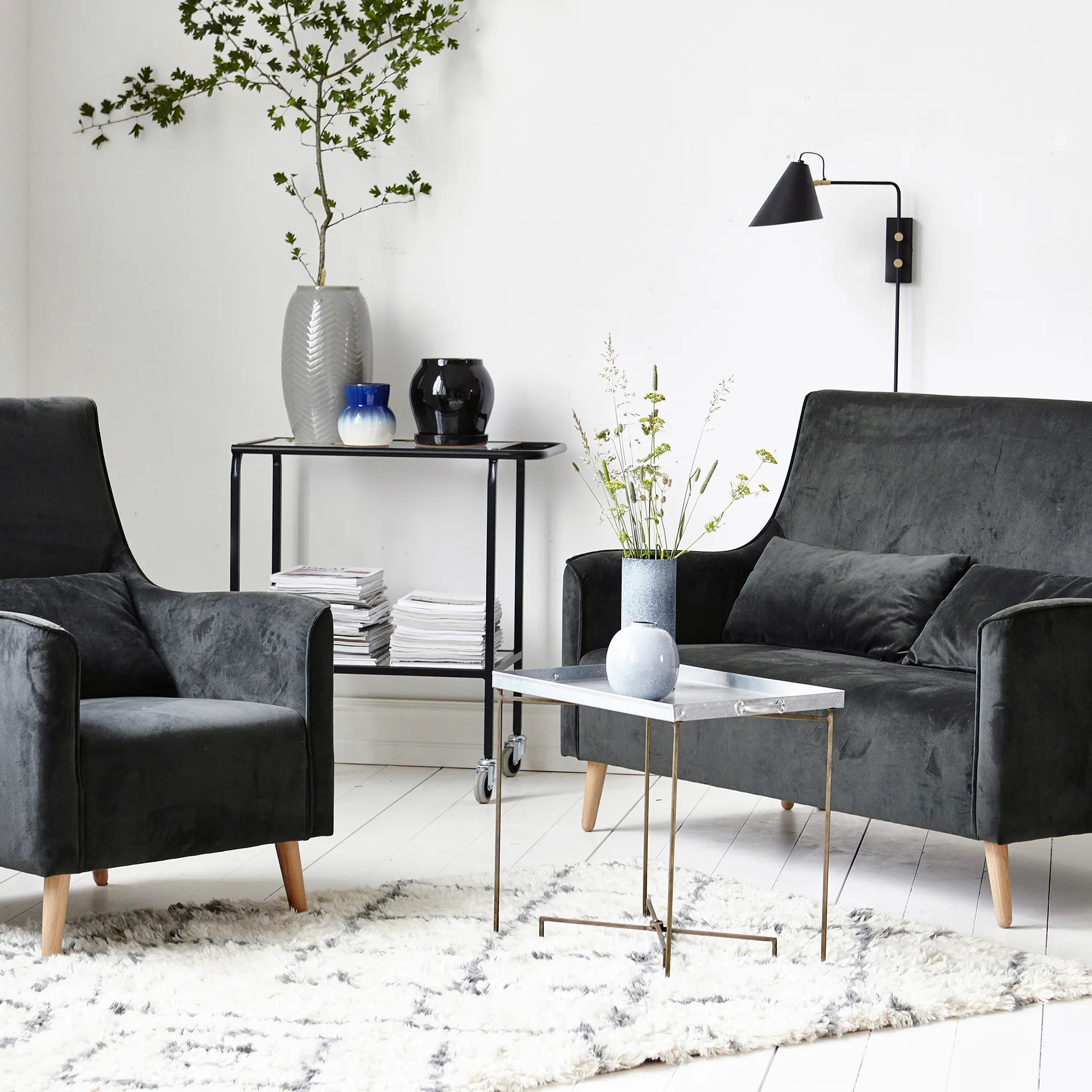 Club vegglampe, enkel arm House Doctor