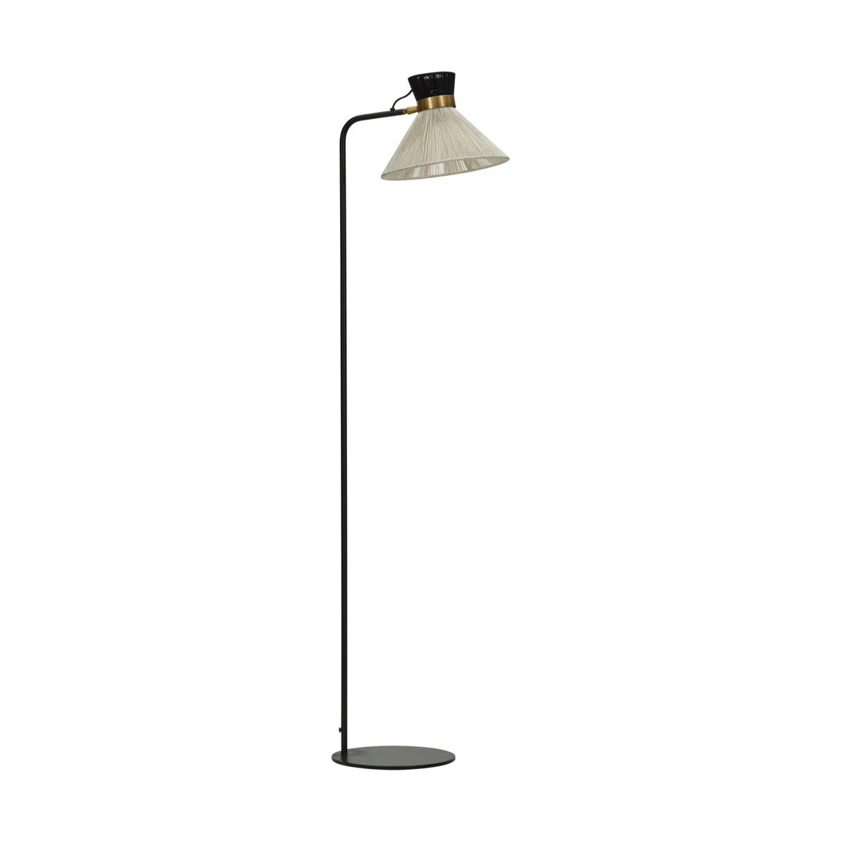 House Doctor - Cord gulvlampe 132 cm svart