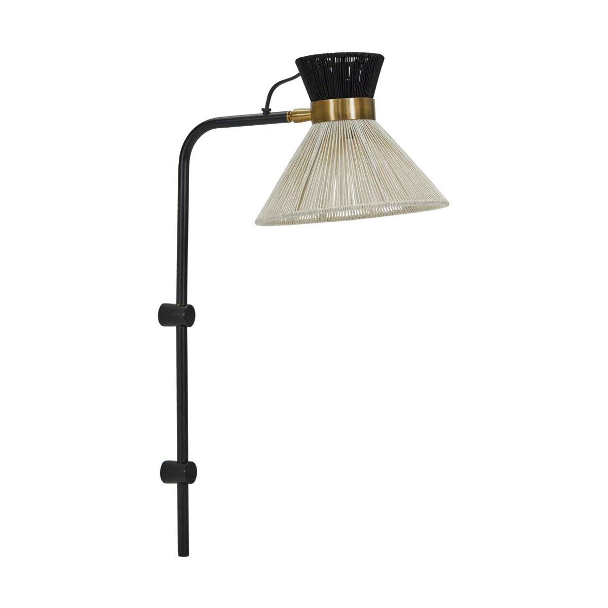 House Doctor - Cord Vegglampe Svart