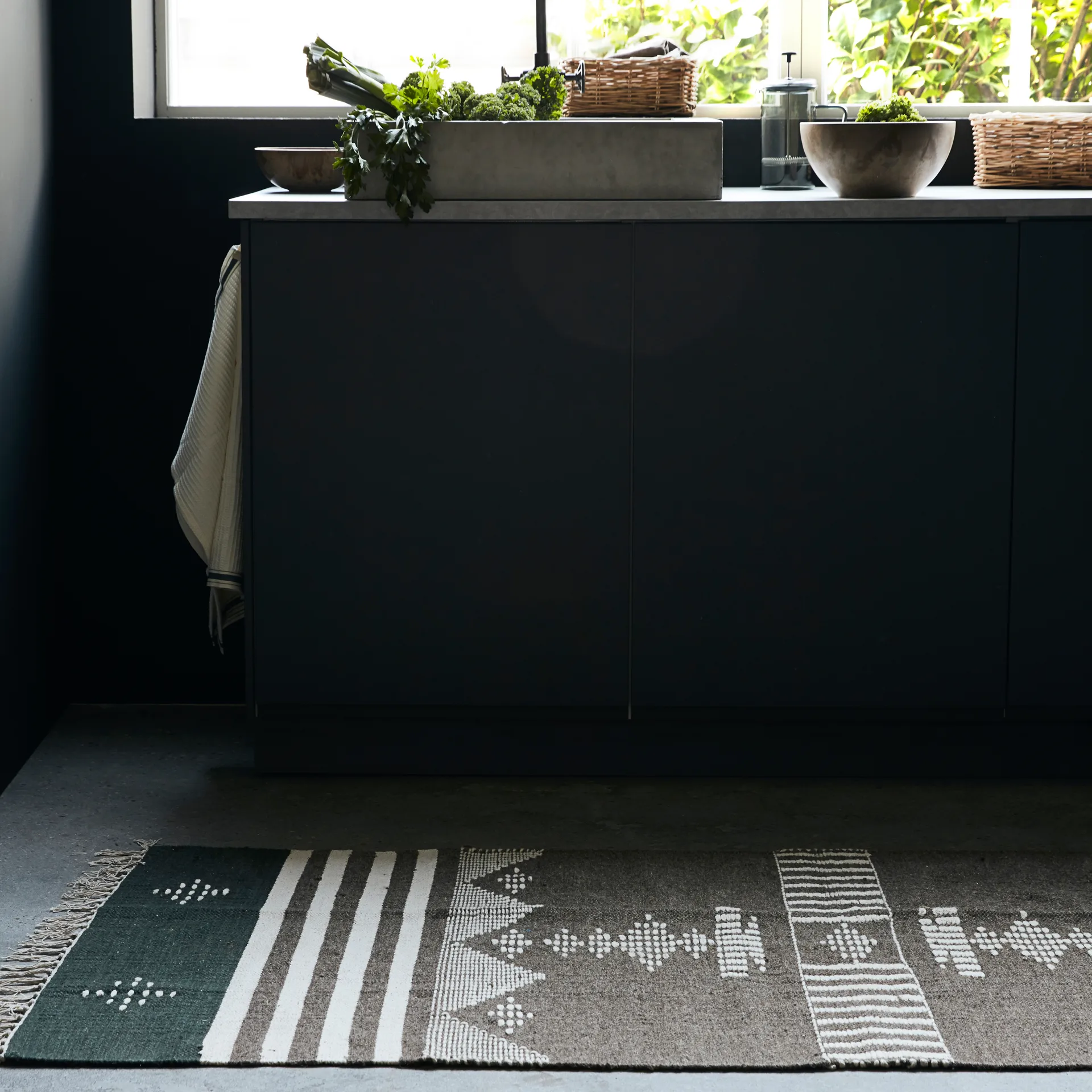 Coto gulvteppe 90x200 cm, Brun House Doctor