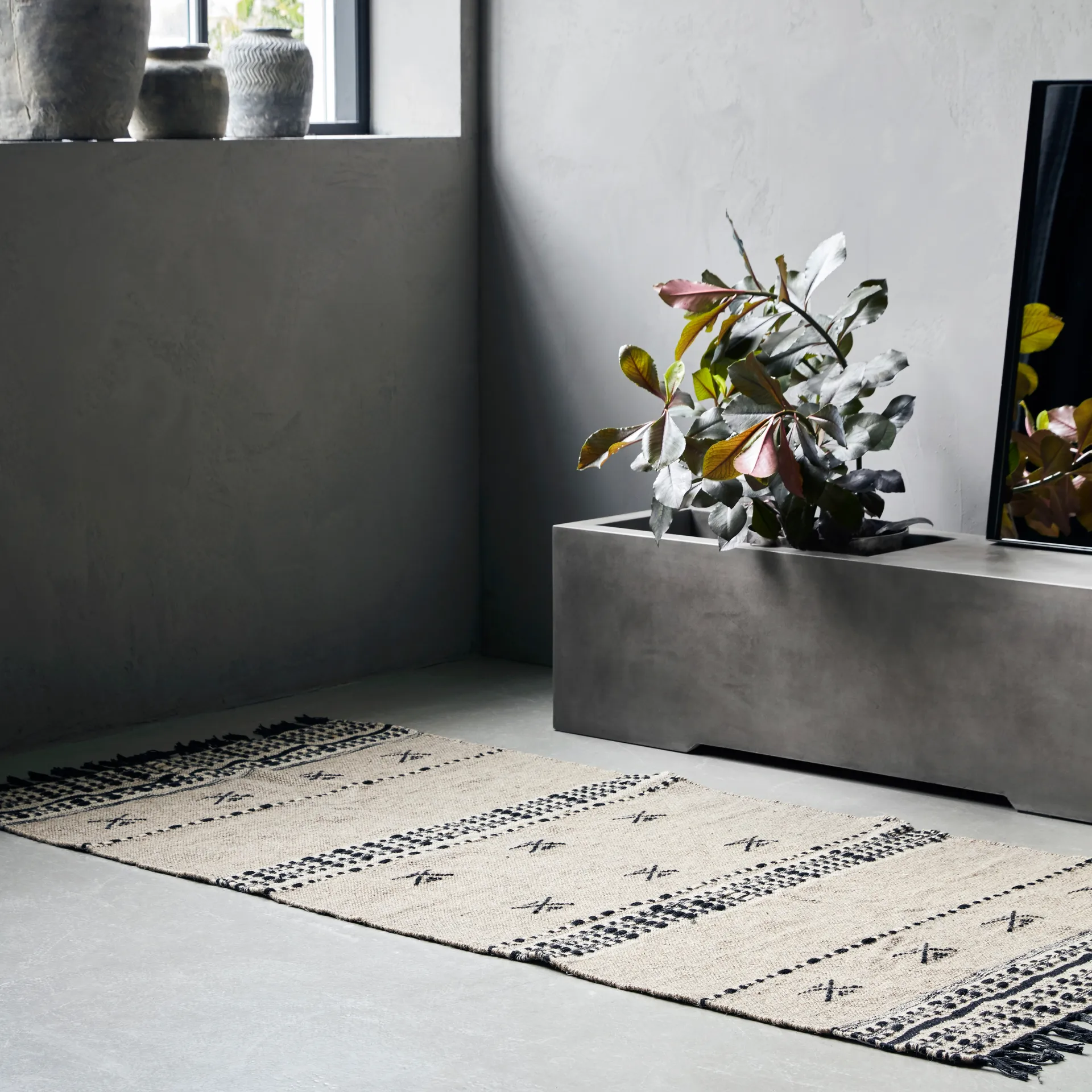 Cros gulvteppe 90x200 cm, Sand House Doctor