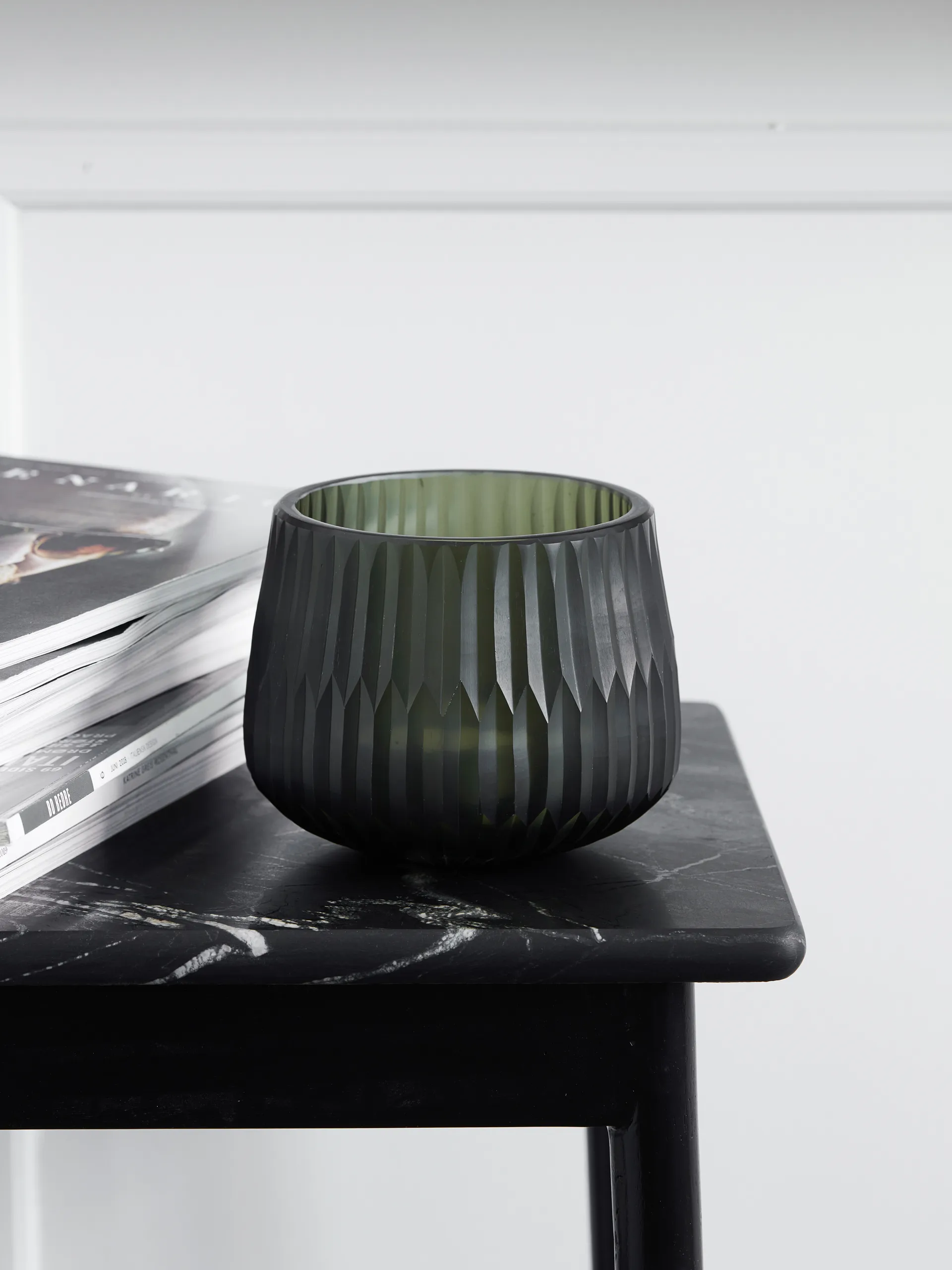 Crown telysholder Ø 14 cm, Grønn House Doctor