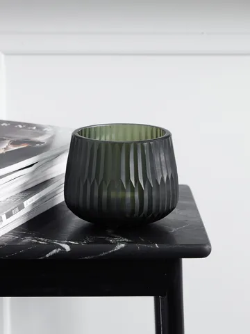 Crown telysholder Ø 14 cm - Grønn - House Doctor