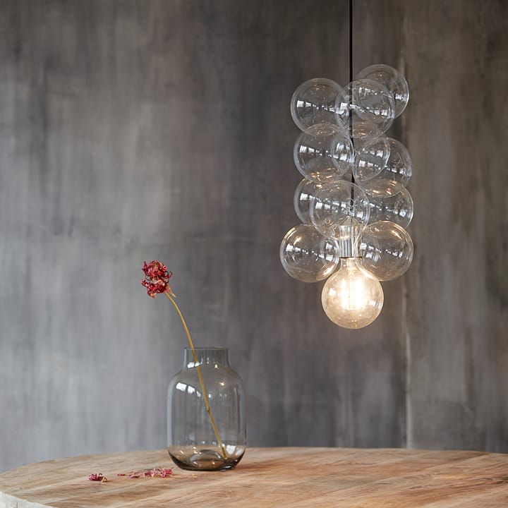 DIY lampe, pendel 12 glasskuler House Doctor