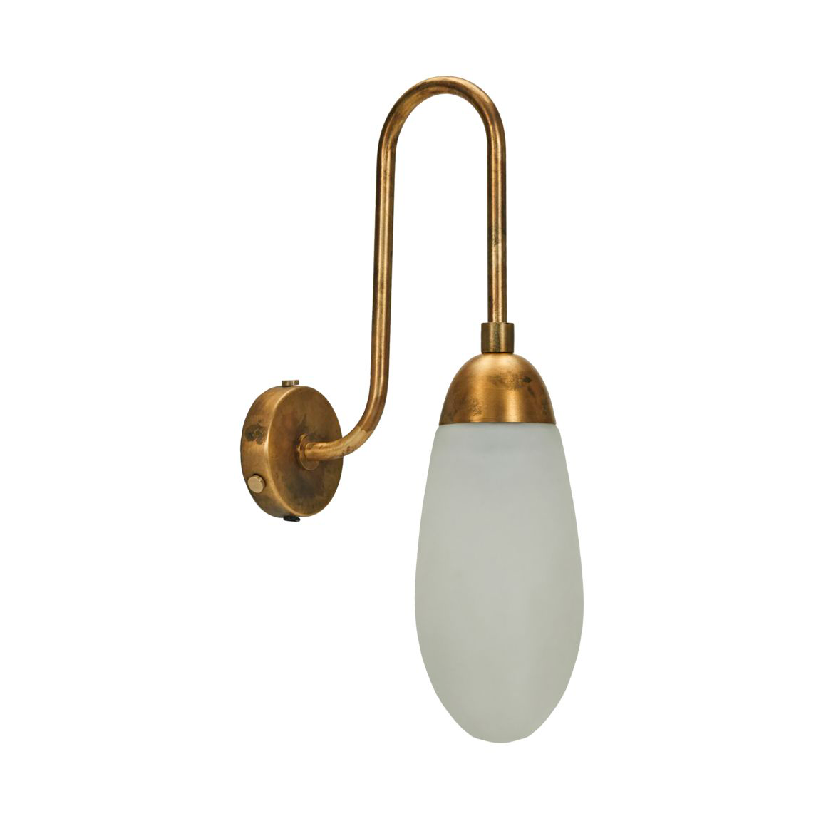 House Doctor Drop vegglampe Antikk messing
