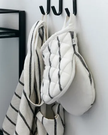 Dry grillhanske - Hvit-svart stripete - House Doctor