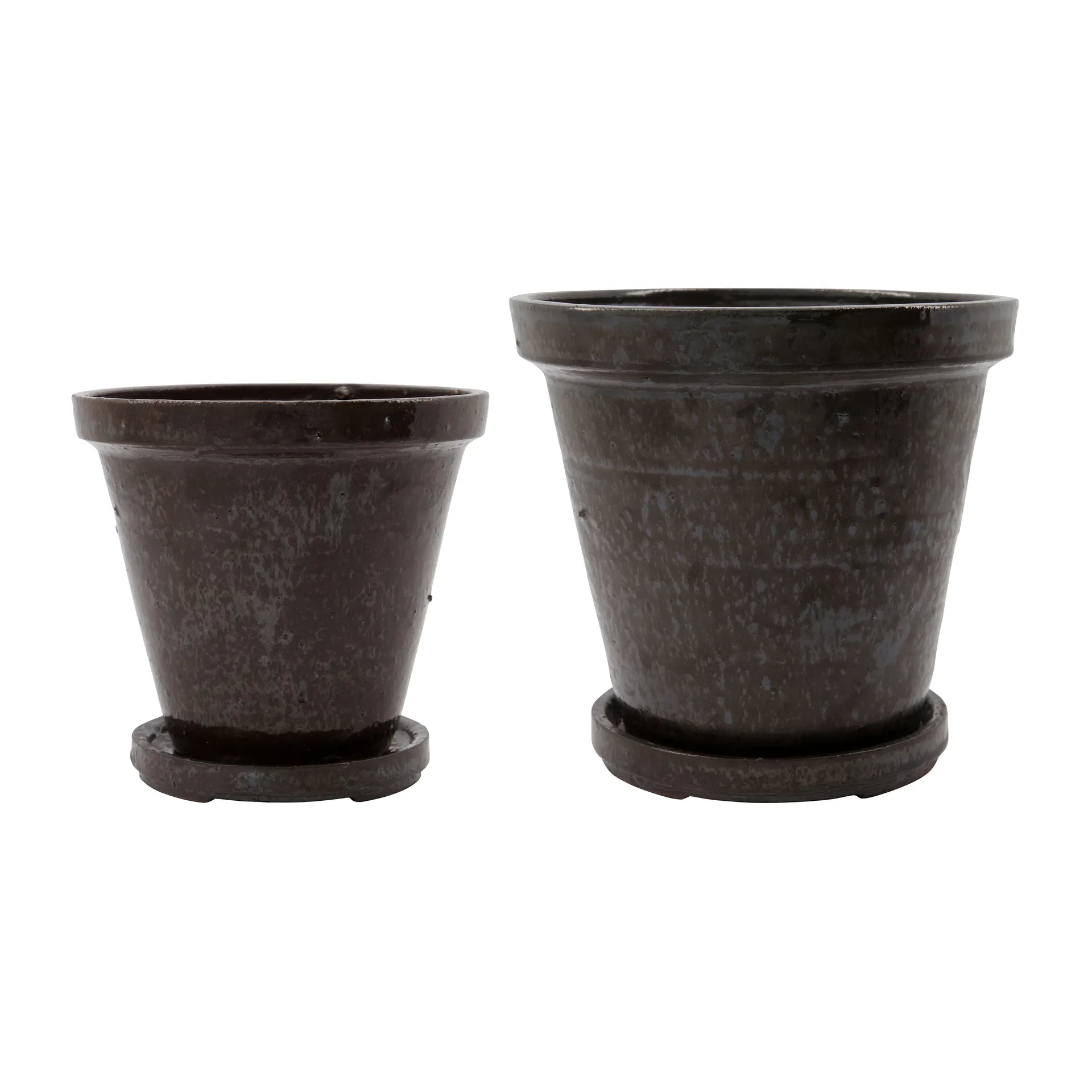 Flower krukke med fat 4 deler, Ø 18 cm – Ø 22 cm House Doctor