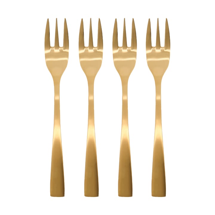 Golden kakegaffel 4-pakning - Gyllen - House Doctor