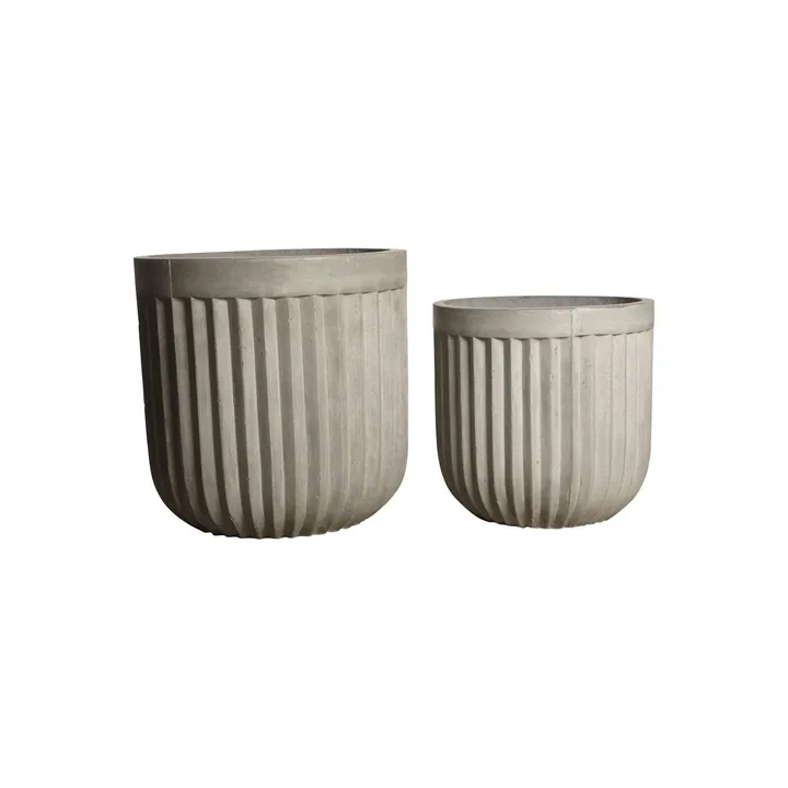 House Doctor blomsterpotte 2 stk - Concrete - House Doctor