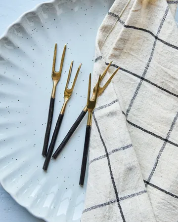 House Doctor gaffel 4-pakning - Antikk messing - House Doctor