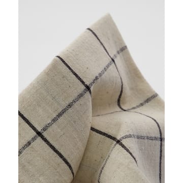 Join bordduk 150x150 cm - Svart-off white - House Doctor