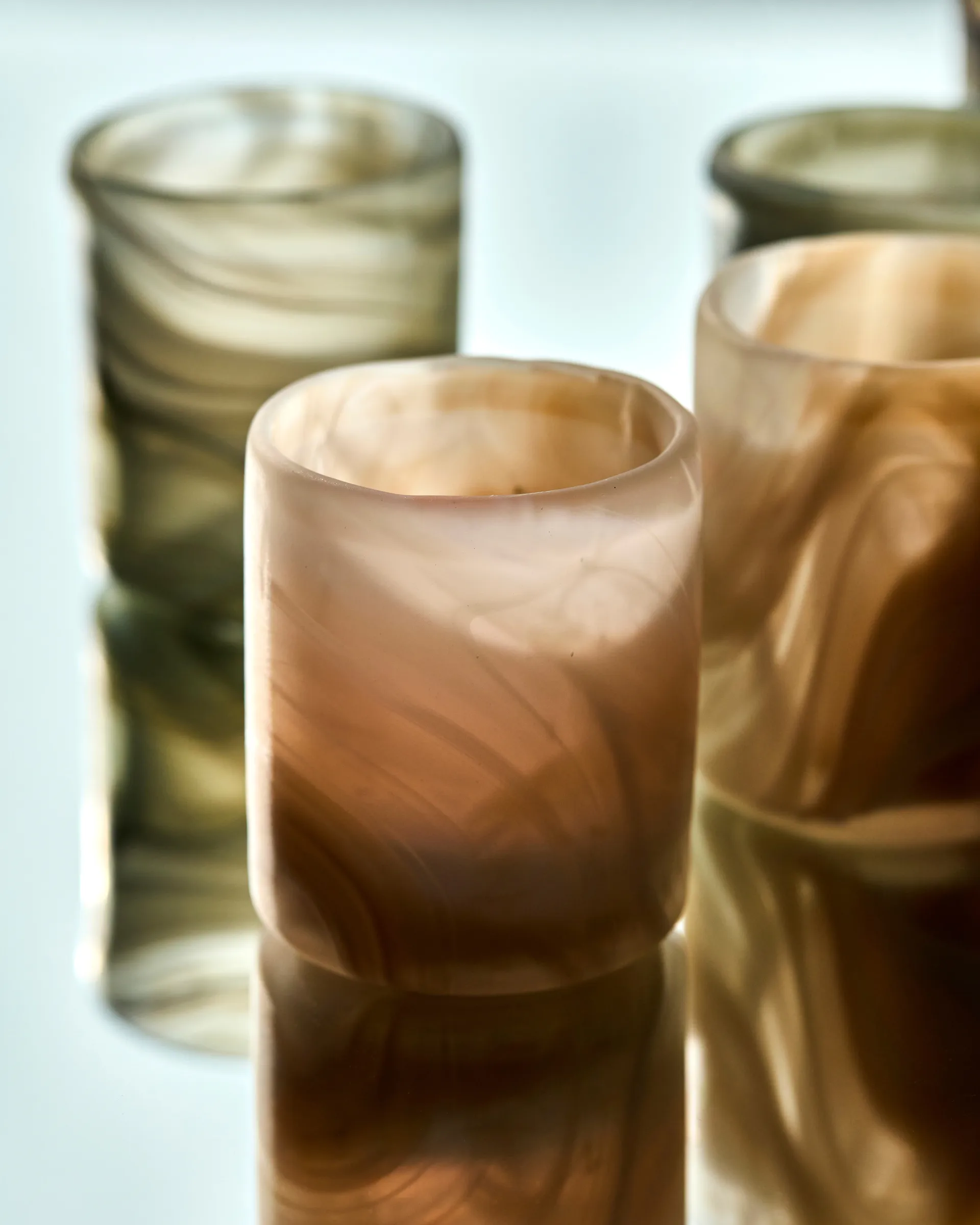 Kae telysholder Ø7x8 cm, Beige House Doctor