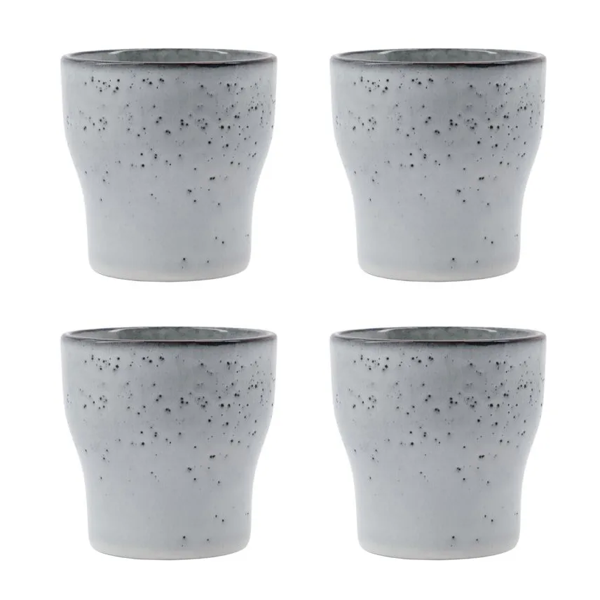 Liss termokopp 9 cm 4-pakning, Lysegrå House Doctor