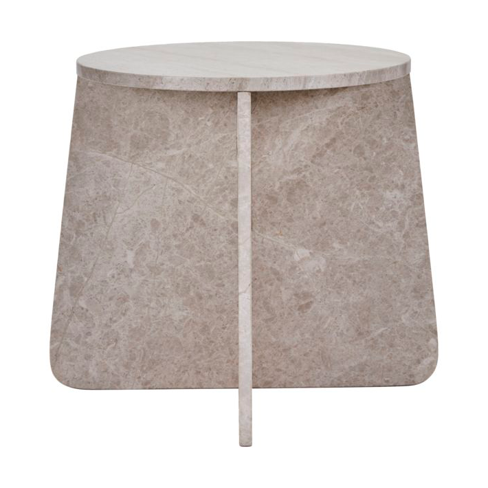 House Doctor Marb sidebord 48x48x40 cm Beige marmor