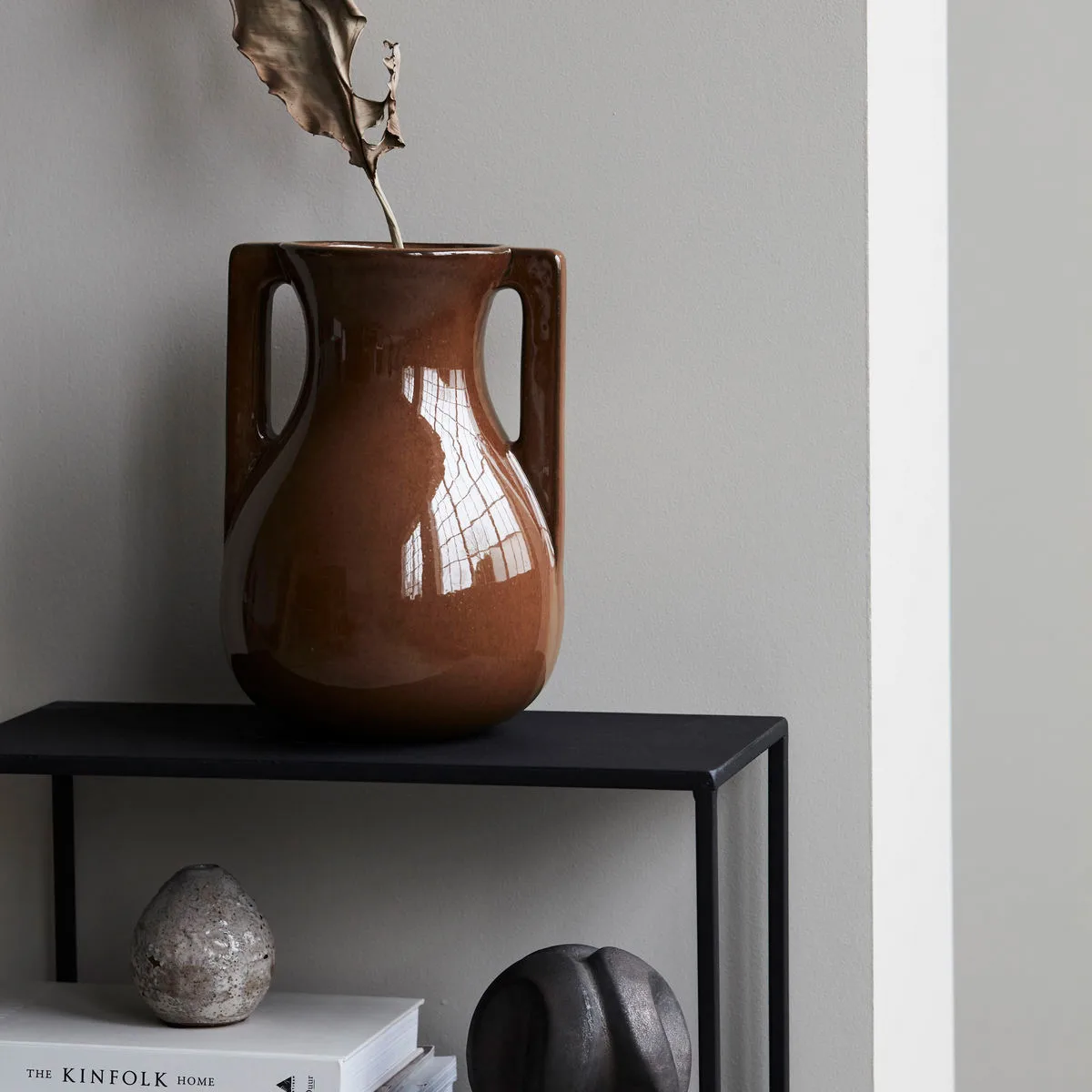 Mississipi vase 31 cm, Brun House Doctor