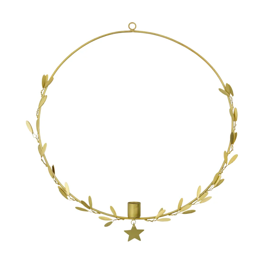 House Doctor Mistel lysestake Ø35 cm Messing