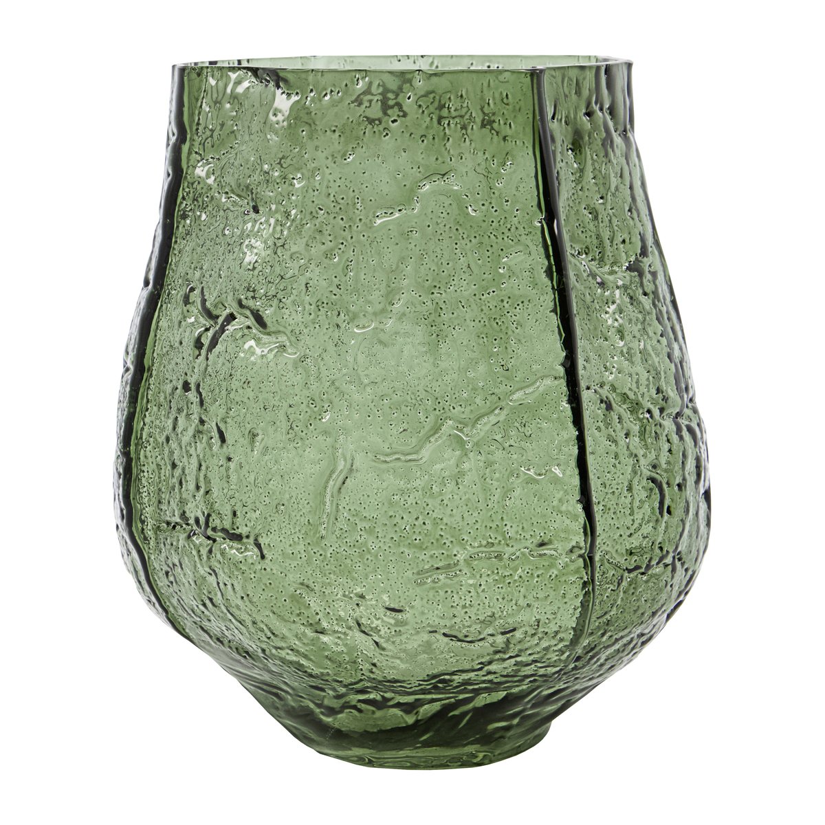 House Doctor Moun vase 22 cm Mørkegrønn