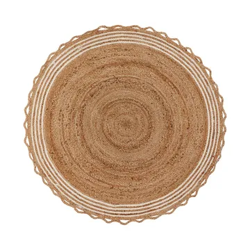 Nord juletrematte Ø 120 cm - Jute-hvit - House Doctor