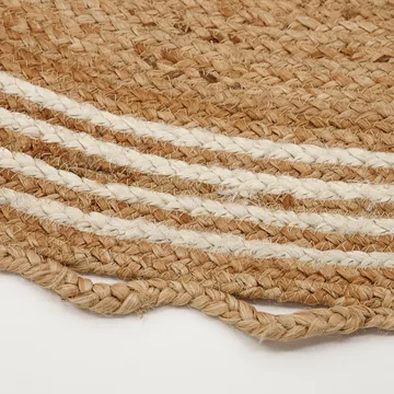 Nord juletrematte Ø 120 cm - Jute-hvit - House Doctor
