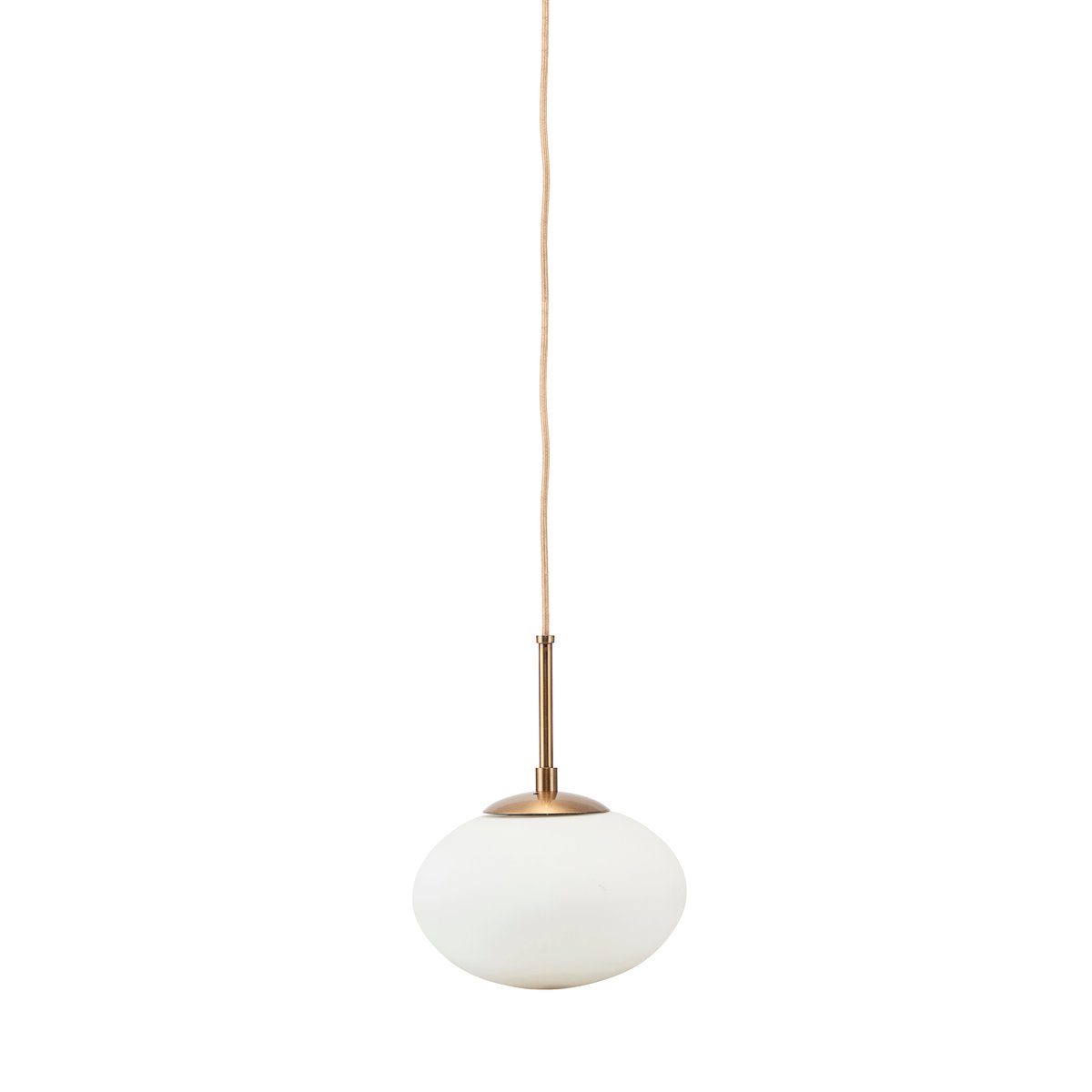 Opal taklampe 22 x 17 cm hvit