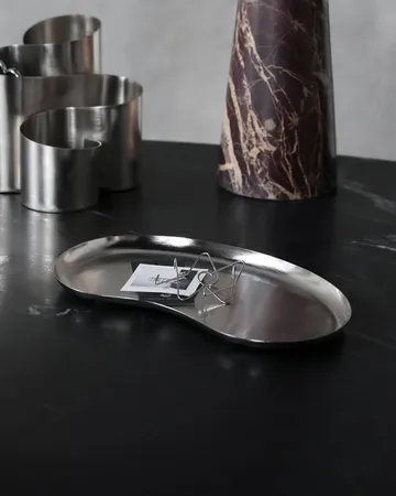 Osea brikke 15x28 cm - Sølv finish - House Doctor