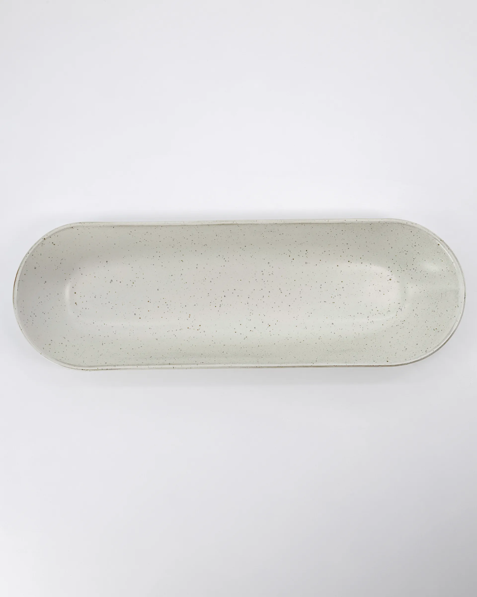 Pion serveringsfat 12 x 35 cm, Hvit-grå House Doctor