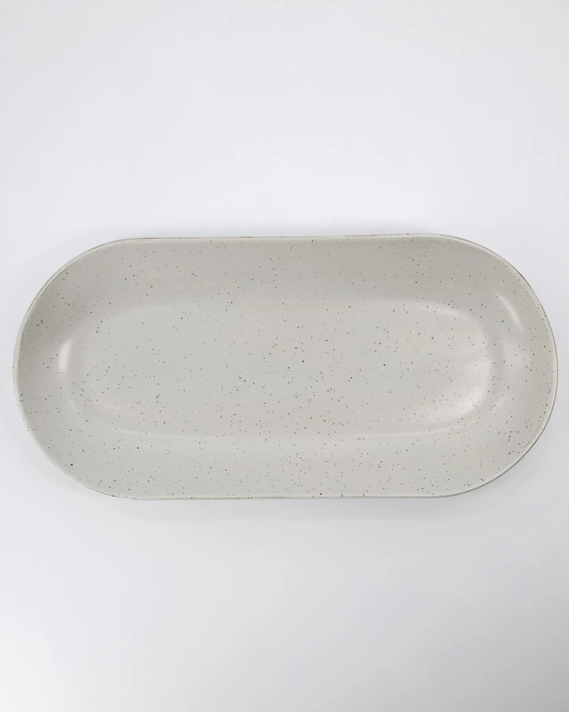 Pion serveringsfat 19 x 38 cm, Hvit-grå House Doctor