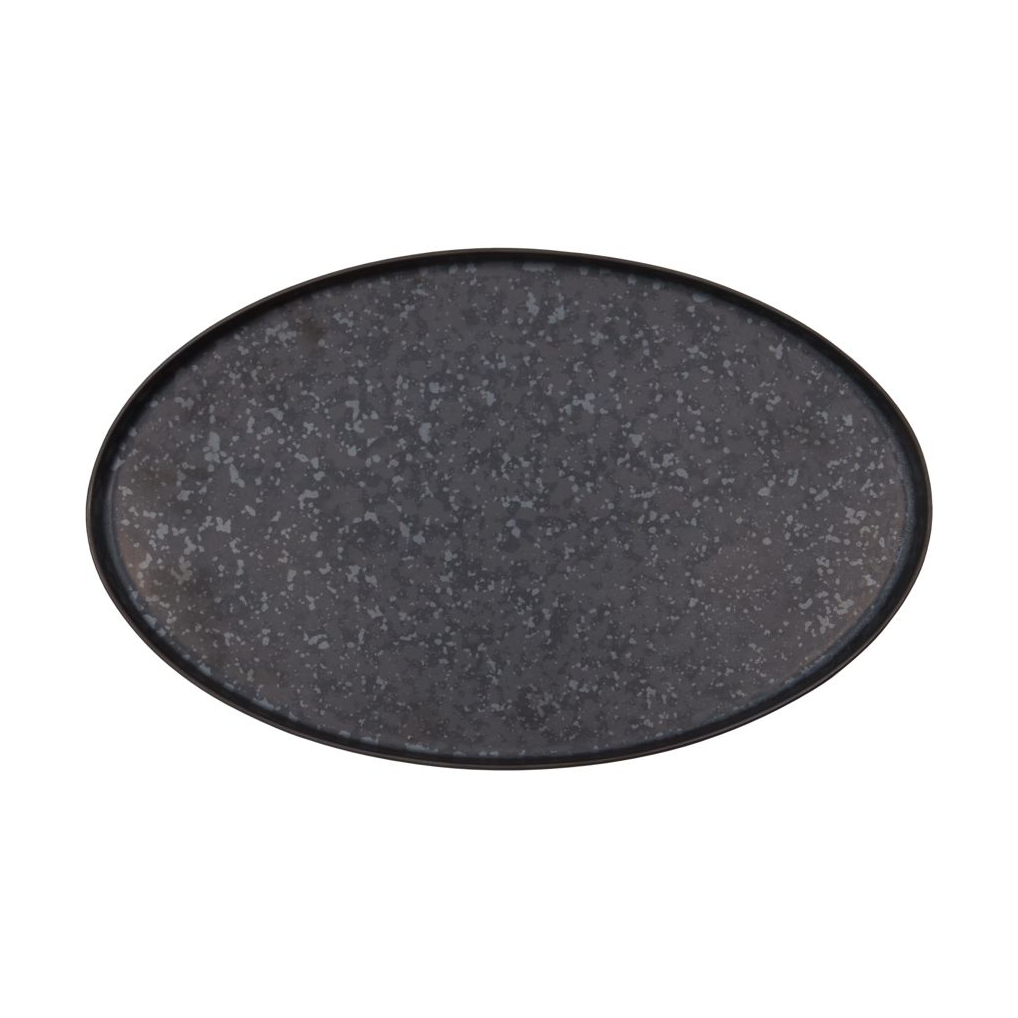 Pion serveringsfat 19,6x31 cm Svart-brun