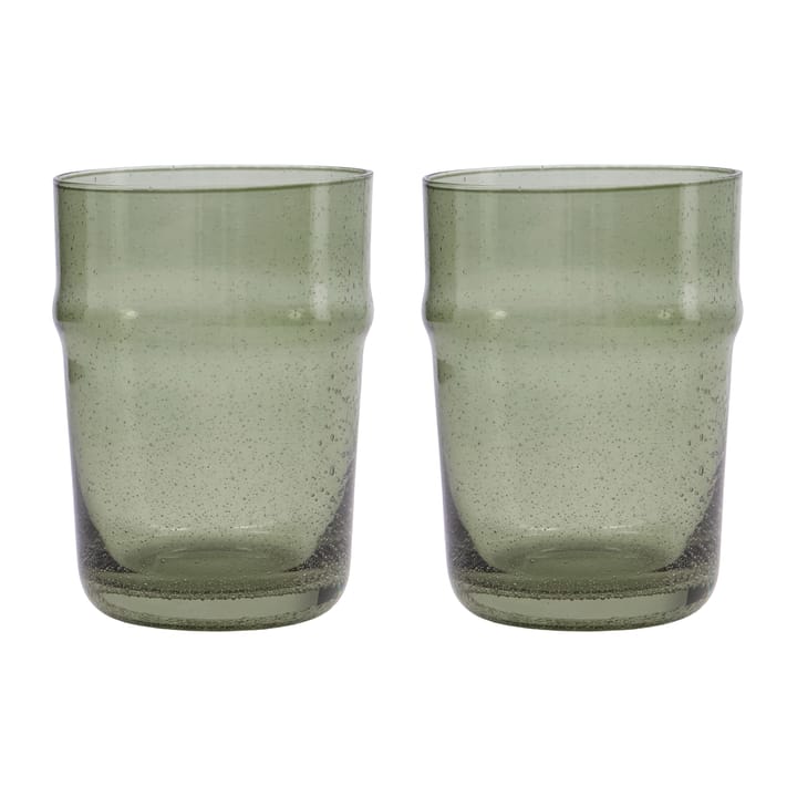 Rain glass 10,5 cm 2-pakning, Grønn House Doctor