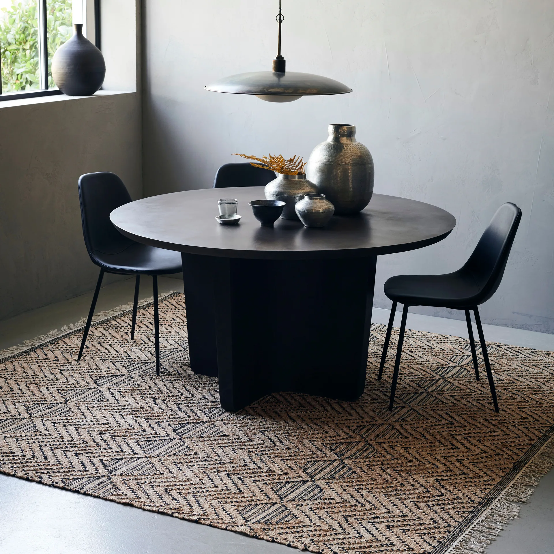 Ranjar gulvteppe 250x250 cm, Brun House Doctor