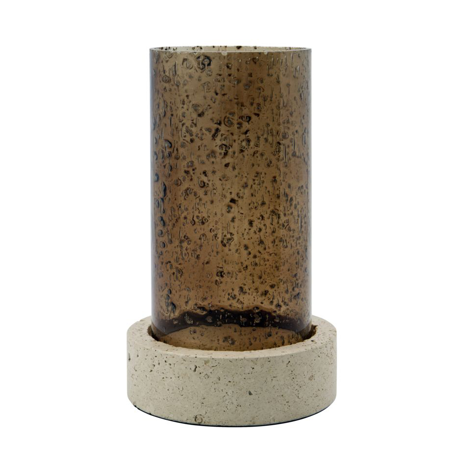 House Doctor Rivo lysestake 21,5 cm Brun