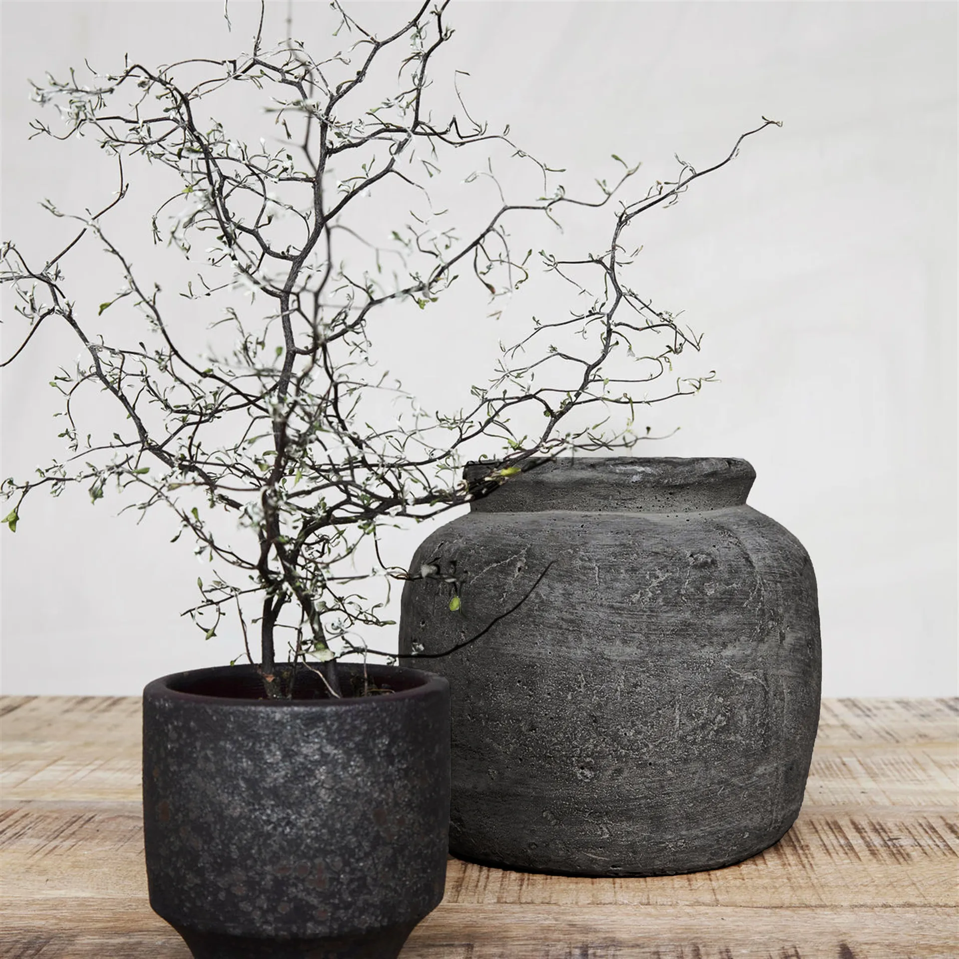 Rustik krukke steingods, h18 cm Ø19 cm House Doctor